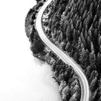 AAA Hero Image: cloudy road in the mountains 