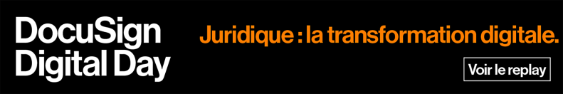 Banner DocuSign Digital Day - Juridique - Replay du webinar