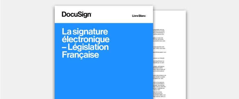 legislation française - signature électronique