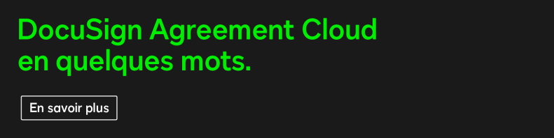 DocuSign Agreement Cloud expliqué