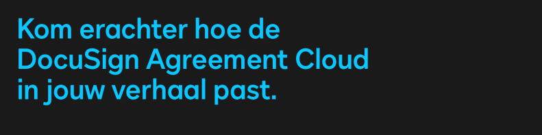 DocuSign Agreement Cloud uitgelegd - sign