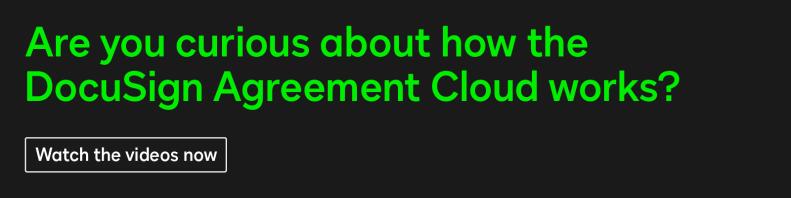 DocuSign Agreement Cloud 