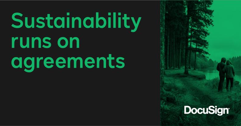 sustainability runs on agreements 