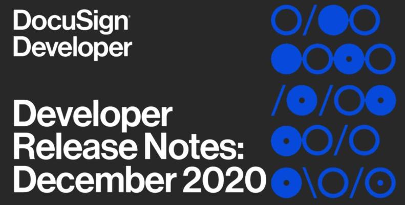 December 2020 Developer Release Notes