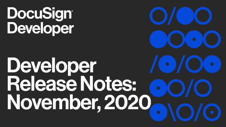Release Notes Nov 2020