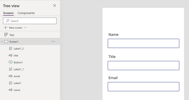Power Automate: Adding the Title and Email fields