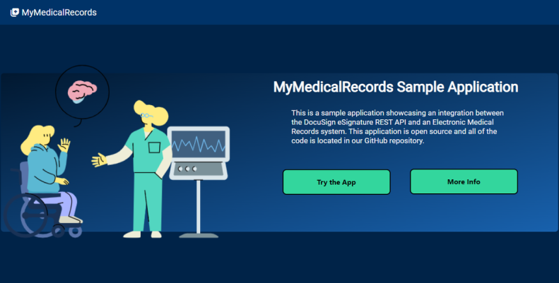 MyMedicalRecords home page