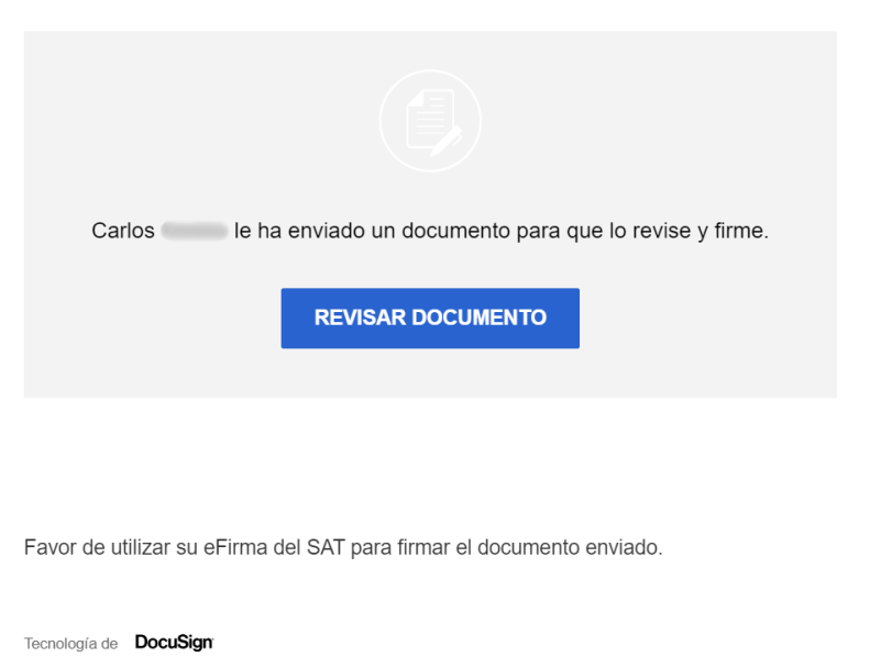 Captura de pantalla - cómo firmar documentos en DocuSign con la e.firma SAT