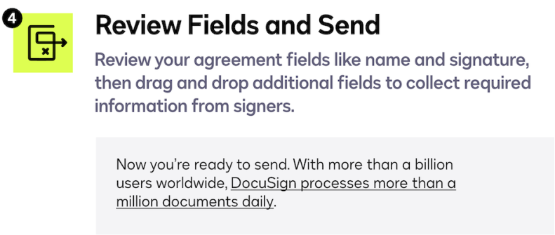 Review Fields and Send