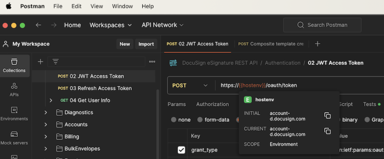 Authenticating with JWT in Postman