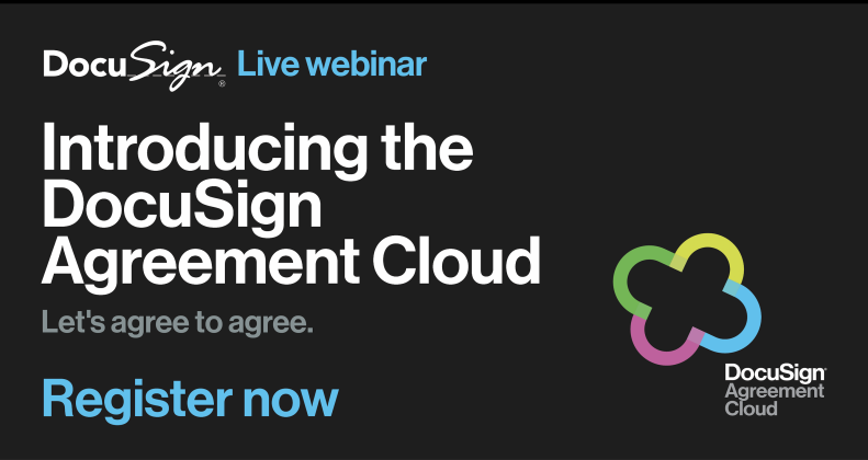 DocuSign Agreement Cloud Webinar