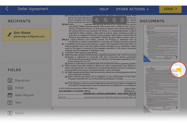 Pre-tagged forms in DocuSign