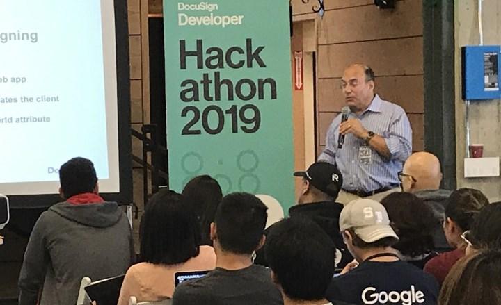 DocuSign's Larry Kluger covers the basics for hackathon attendees
