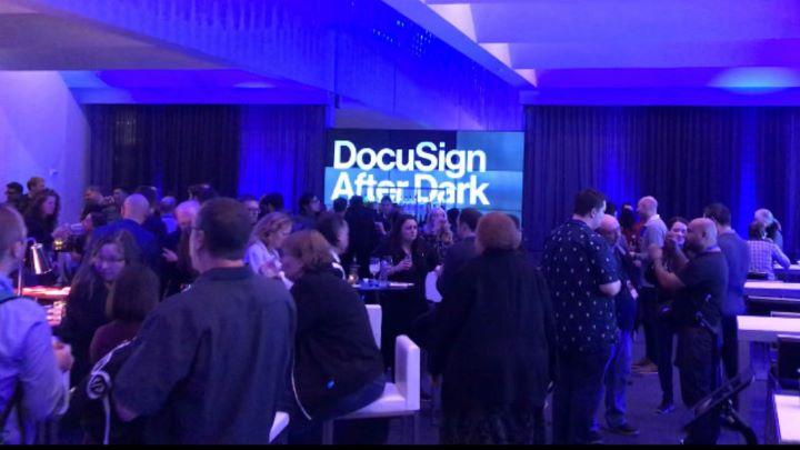 Happy Hour was packed at DocuSign After Dark.