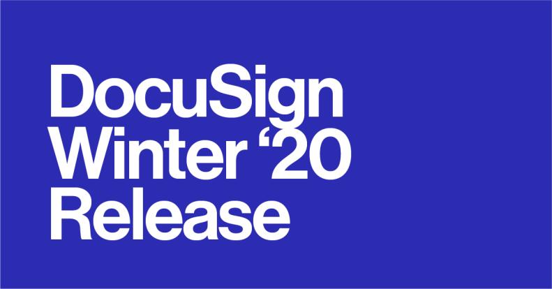 DocuSign Winter Release 2019