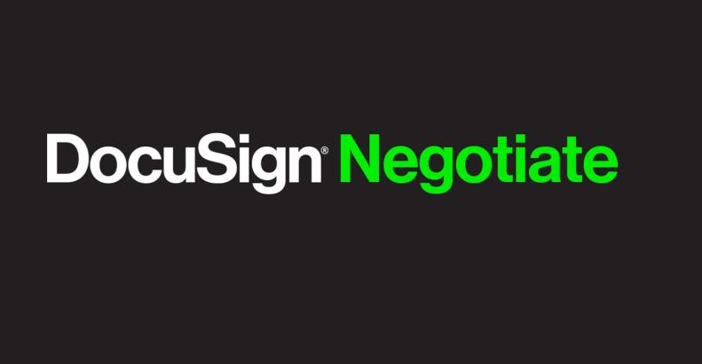 Négociation des contrats avec DocuSign Negotiate