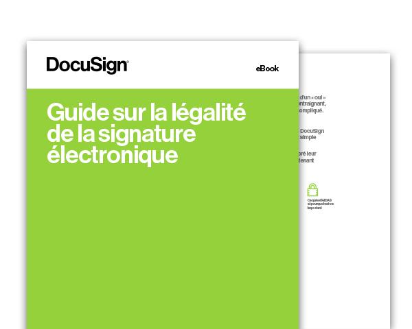 Guide légalité signature électronique