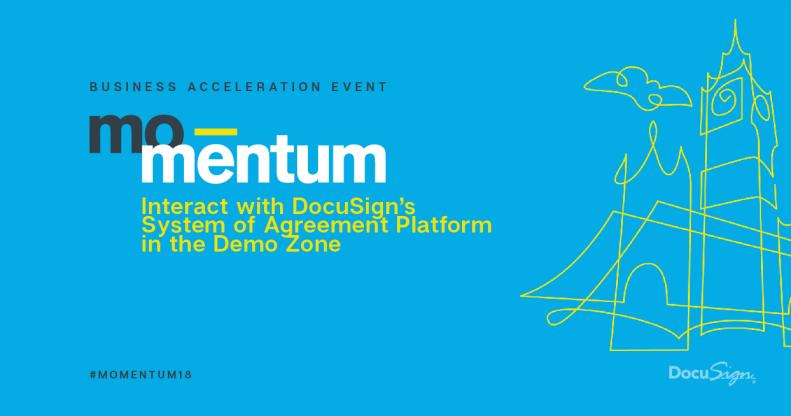 In the Demo Zone at Momentum London, you’ll be able to get hands-on with each stage of the agreement process with help from DocuSign experts.