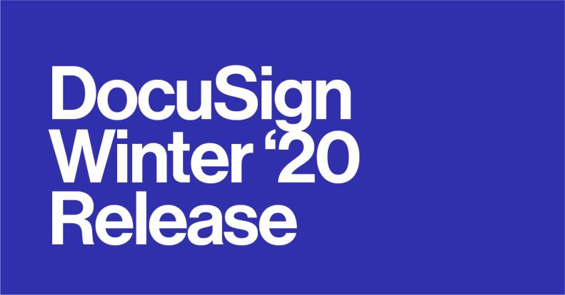 DocuSign Agreement Cloud winter release 2020