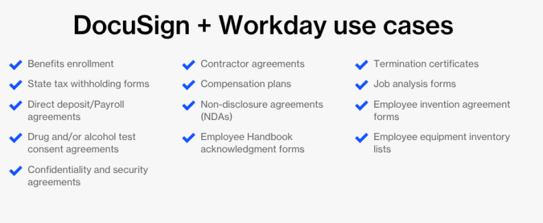 DocuSign for Workday integration