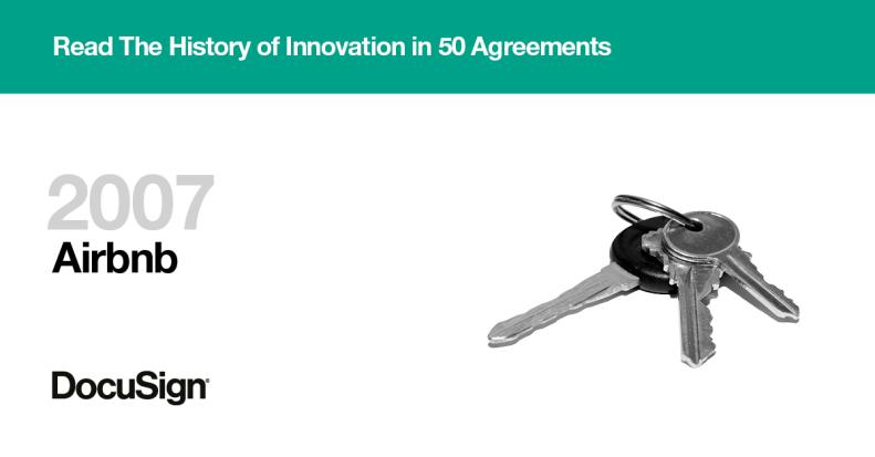 Airbnb story History of Innovation in 50 Agreements