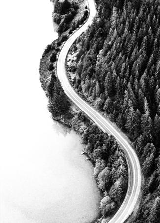 AAA Hero Image: cloudy road in the mountains 