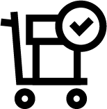 Dolly and packages icon