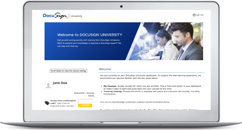 DocuSign University Learning Portal