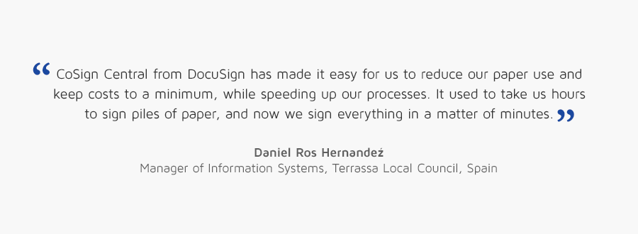 Daniel Ros Hernandez, Manager of Information Systems, Theresa Local Council, Spain quote
