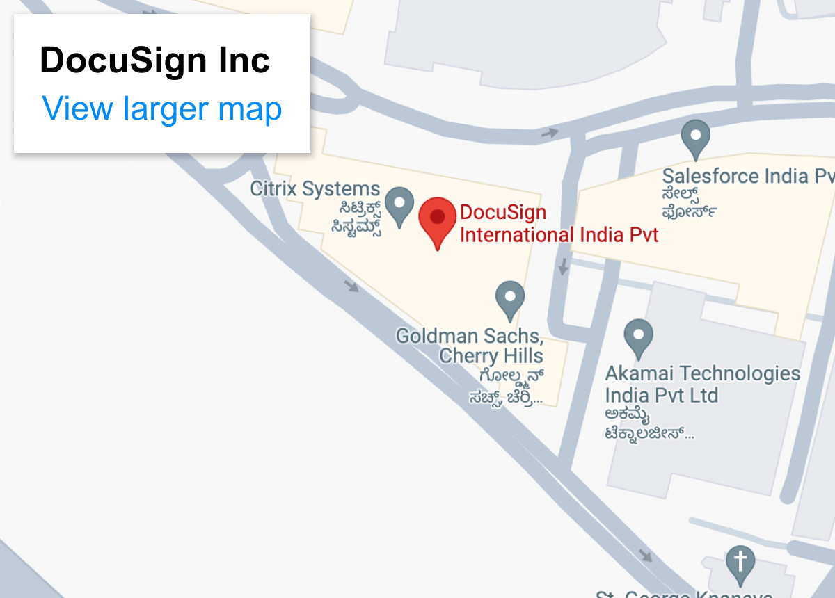 Map image of Israel office's address