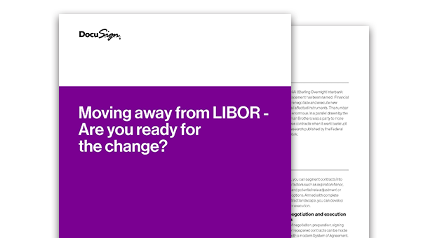 The front and back of the LIBOR whitepaper.