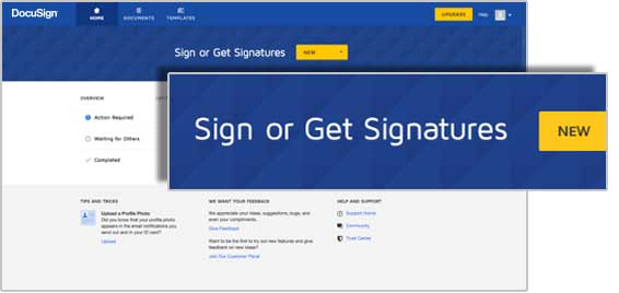 Upload a document to Docusign