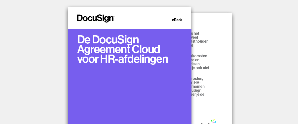 De DocuSign Agreement Cloud voor HR-afdelingen